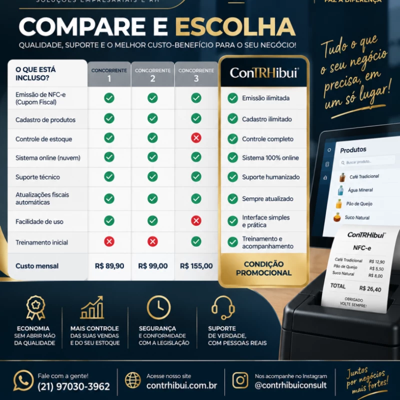 Emissor de Nota Fiscal e Cupom Fiscal NFC-e