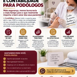 Abertura de CNPJ e Contabilidade para Podólogos